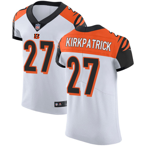 Nike Bengals #27 Dre Kirkpatrick White Men's Stitched NFL Vapor Untouchable Elite Jersey - Click Image to Close